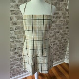 Wilfred Aritzia NWT Classic Plaid Mini Dress Size 8